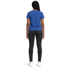 Camiseta Universitaria Azul Rey con Letras Doradas, Manga Corta, Cuello Redondo, Estampado de Letras, Informal, Unisex, Camiseta con Gráfico de Hermandad - Product Image 2