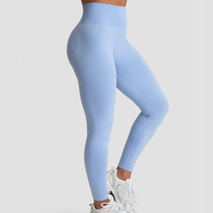 Factory <b>Leggings</b> High-Quality Fitness Tight Women Sportswear Seamless Athletic Compression Solid Pattern Scrunch Butt <b>Legging</b> - Product Image 6