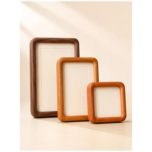 Cadre photo en bois d'acacia pour un style de maison naturel, cadre photo artistique en bois, cadre photo en bois robuste, idéal pour les voyages - Product Image 4