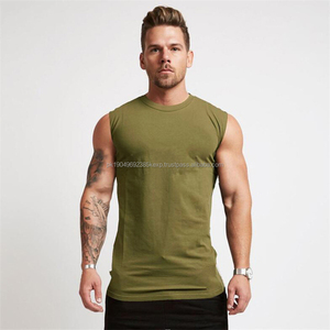 Summer New Men's Muscle Sports Tank <b>Top</b> Oversized O Neck Workout <b>Vest</b> Sleeveless Training Gym <b>Top</b> - Product Image 2