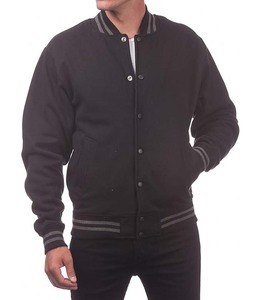 เสื้อแจ็คเก็ตวาร์ซิตี้ผ้าฝ้ายสั่งทำสำหรับผู้ชาย ขายส่งสำหรับมหาวิทยาลัยและวิทยาลัย, เสื้อแจ็คเก็ตเบสบอลผ้าฟลีซวาร์ซิตี้สำหรับผู้ชายแบบสั่งทำสำหรับสโมสร - Product Image 1