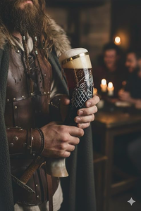 Cuerno para Beber Estilo Vikingo, Seguro para Alimentos, Auténtico Cuerno de Vaca y Búfalo, Cuerno Medieval para Beber al Estilo Vikingo a Precios Accesibles - Product Image 2