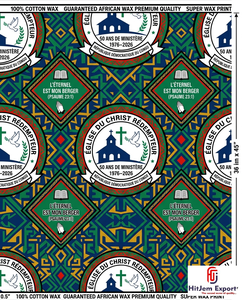 Premium Customized African Wax Print Fabric Supplier Church Anniversary Celebration Convention Textile Manufacturer - Product Image 2