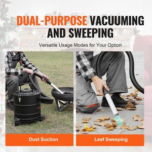 Aspirateur à cendres puissant de 1200 W, 5 gallons, câble d'alimentation de 16,4 pieds, aspiration inversée de 16 Kpa pour les cheminées, aspirateurs industriels - Product Image 6