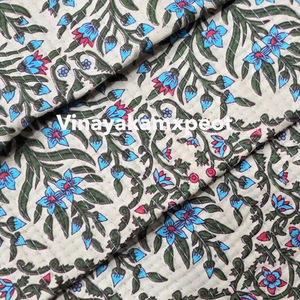 Tissu matelassé réversible en coton 100 % tricoté, léger, doux et respirant, idéal pour la couture de motifs – Nouveauté 2026, vente chaude, écologique - Product Image 2