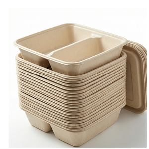 Contenedor Rectangular Biodegradable de Bambú con Sello de Silicona a Prueba de Fugas, Lonchera para Oficina, Escuela y Picnic al Aire Libre - Product Image 4