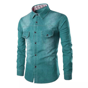 Camisas de Vestir para Hombre de Alta Calidad, Personalizables, Corte Slim, Cuello Clásico, Transpirables, Tejidas, 100% Algodón, Color Sólido - Product Image 3