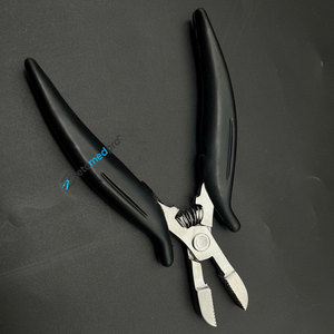 Pince à extensions capillaires en acier inoxydable de qualité chirurgicale, durable, pré-collée, avec logo personnalisé argenté, pour la pose et le retrait de la kératine, par ZETOMED PRO - Product Image 3