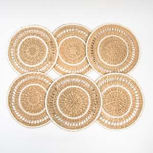 <b>Set</b> of natural seagrass <b>placemats</b> handwoven table mat with box good price eco friendly <b>placemat</b> - Product Image 2
