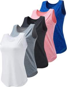 Camiseta sin Mangas de Punto para Mujer, a la Moda, para Entrenamiento Deportivo y Yoga - Product Image 1