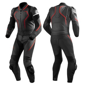 Combinaison de moto unisexe en cuir noir et rose, manches longues, respirante, imperméable, coupe-vent, toutes saisons, adulte, 1/2 pièce - Product Image 6