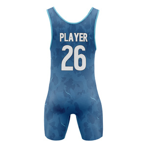 Combinaison de lutte personnalisée pour hommes, équipe américaine, uniforme de lutte sublimé, vêtements de sport légers et performants, OEM ODM - Product Image 6