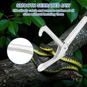 Collapsible Snake Catcher <b>Tool</b> Professional Reptile Tongs Rattlesnake <b>Grabber</b> Stick Safe Handling Equipment Strong Metal Design - Product Image 4