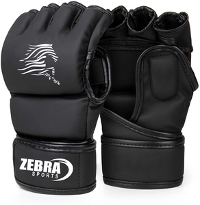 Gants de boxe MMA en similicuir pour hommes et femmes adultes, fermeture à boucle réglable, design respirant pour l'entraînement de Muay Thai et de Sanda - Product Image 5