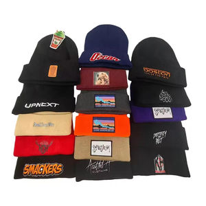 Bonnets d'hiver unisexes pour adultes, couleur unie tendance, logo personnalisé, 100% coton, haute qualité - Product Image 2