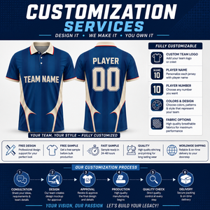 Camiseta Deportiva Personalizada con Sublimación Completa, OEM, Secado Rápido, Transpirable, con Nombre y Número del Jugador, Uniforme para Equipo, Eventos, Personal Deportivo, Polo - Product Image 3