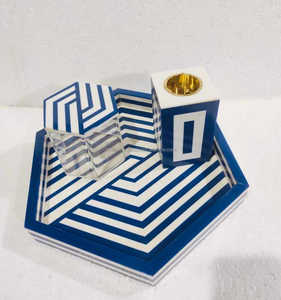 Mabkhara Artesanal para Fragancia del Hogar y Regalos de Eid Mubarak, Elegante Quemador de Incienso Árabe Decorado con Madreperla - Product Image 4