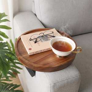 Plateau décoratif en bois pour présentation sur table et comptoir - Product Image 4