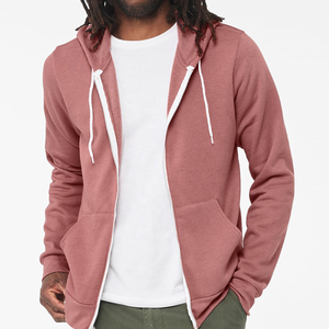 Sudadera con capucha unisex de invierno para hombre, de peso pesado, con cremallera completa, forro polar, logotipo personalizado, 100% algodón, lisa, talla grande, estilo urbano, 320g - Product Image 6