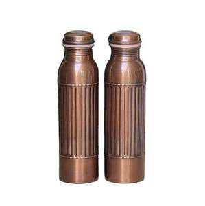 Botella de Agua Elegante de Cobre de Alta Calidad, Acabado Pulido, con Logotipo Impreso Personalizable, en Oferta - Product Image 3