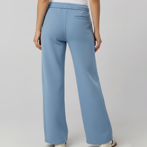 Pantalones deportivos de cintura alta con cordón ajustable, cómodos, transpirables, de pierna recta y estilo holgado para mujer, a precio mayorista asequible. - Product Image 3