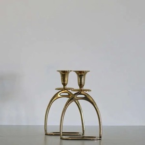 Exceptional Craftmanship <b>Brass</b> <b>Candlestick</b> Holder Set With Tapered Design For Home Decoration - Product Image 4