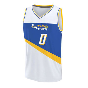 Maillot de basket-ball au design unique, 100 % haute qualité, imprimé par sublimation, en vente - Product Image 1