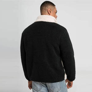 Comfortable Feel And Strong Finish <b>Sherpa</b> <b>Fleece</b> <b>Jacket</b> With Breathable Warm Linin Durable <b>Sherpa</b> <b>Fleece</b> Winter <b>Jacket</b> - Product Image 4