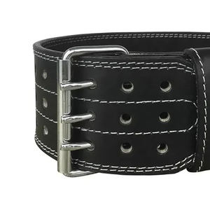 Cinturón de Gimnasio para Adultos de Doble Hebilla, de Cuero Sintético, para Levantamiento de Pesas, Fitness, Soporte Lumbar para Entrenamiento con Pesas - Product Image 5