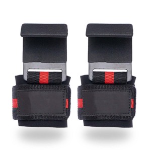 Adjustable Weight Lifting Hook Strap Neoprene Padded Metal Weightlifting Hook Heavy Duty Pull Ups & Gym Barbell Workout Training - Product Image 5