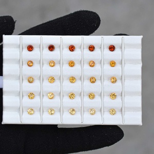 Citrine naturelle de 3mm à facettes ronde taille brillante pierre précieuse vente en gros de pierre de citrine de qualité AAAA non traitée au meilleur prix abordable - Product Image 4