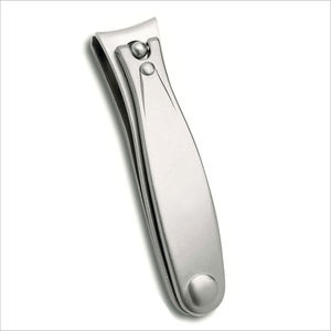 Coupe-ongles professionnel pour bébé en acier inoxydable, lame incurvée tranchante, ouverture large, finition satinée - Product Image 1