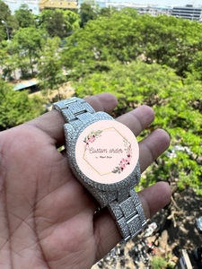 Montre personnalisée Hip Hop entièrement sertie de moissanite pour femme, testée au diamant, montres mécaniques automatiques pour homme - Product Image 4