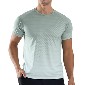 Hauts en mesh pour hommes, vêtements de sport respirants, fabricant d'articles de sport, logo personnalisé, t-shirts de fitness et d'entraînement pour la salle de sport - Product Image 3