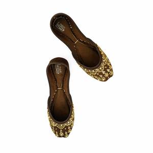 Marrón EC8534 Fancy Khusa Flats - Product Image 1