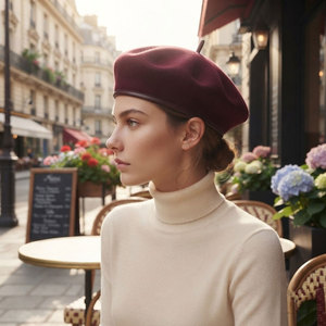 Premium Wool <b>Beret</b> Hat For Women And Men Classic French Style Soft Warm Winter Fashion Everyday Casual Outdoor Wear - Product Image 2