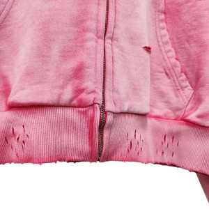 Sudadera con capucha personalizada para hombre, estilo vintage, desgastada, con efecto lavado ácido, salpicaduras de pintura y descolorida por el sol, de forro polar para invierno, estilo streetwear. - Product Image 4