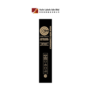 Étiquettes personnalisées découpées au laser sur satin polyester pour étiquettes d'entretien lavables – Marquage élégant avec texture satinée brillante - Product Image 2