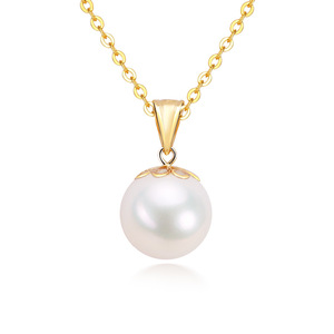Collar de Perlas de Agua Dulce con Cierre de Semilla de Melón en Oro de 18K, Perla Edison Blanca de 11mm con Micro Imperfecciones, Cadena de Plata con Micro Imperfecciones - Product Image 5