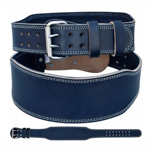 Ceinture d'haltérophilie avec logo personnalisable Équipement en cuir de vachette avec boucle de soutien lombaire pour les squats Deadlift Exercice - Product Image 3