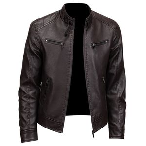 New Lightweight Men's Casual Winter <b>Sheep</b> <b>Skin</b> <b>Jacket</b> OEM Custom Made Design High Quality Breathable Stand Front Online Sale - Product Image 4