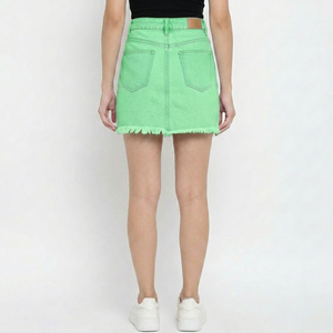 Jupes en jean tendance pour femmes, collection décontractée la plus vendue avec services de personnalisation de marque, services d'étiquetage privé et services OEM - Product Image 4