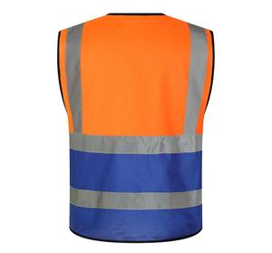 Gilet de chantier réfléchissant réversible personnalisé 2026 haute visibilité OEM pour hommes, vêtements de travail de sécurité pour les ouvriers routiers - Product Image 3