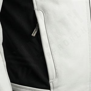 แจ็คเก็ตหนังแท้สำหรับขี่มอเตอร์ไซค์คุณภาพดีที่สุดสำหรับผู้ชาย รุ่นใหม่ล่าสุดสำหรับฤดูหนาว พร้อมแผ่นป้องกันที่ถอดออกได้ สามารถสั่งทำได้ - Product Image 5