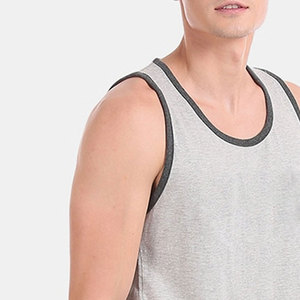 BLACK <b>LEAF</b> Fitness Clothing Pakistan Made Polyester/Cotton Breathable Tank Top Factory Direct Sale Plus Size Summer Wear Men for - Product Image 4