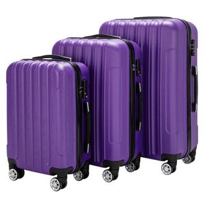 Set di valigie da viaggio multifunzione viola 3-in-1 di grande capacità - Product Image 4
