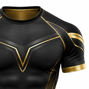 T-shirt de compression à manches courtes pour homme, léger, performant, à séchage rapide, pour la natation, le surf et l'entraînement - Product Image 5