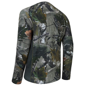 Camisa Táctica de Camuflaje de Manga Larga, Reversible, Impermeable, Estampada, Unisex, Transpirable, de Secado Rápido, con Panel de Malla, para Entrenamiento al Aire Libre - Product Image 2