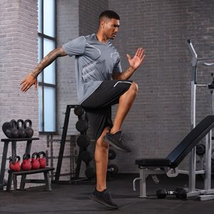 Men's Athletic <b>Shirt</b> and Shorts Set 100% Polyester Set Zipper Pockets Quick Dry Gym Clothes Workout Running Summer Casual Outfit - Product Image 4