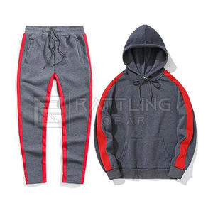 Vente chaude à la mode Slim Fit hommes survêtement vêtements d'entraînement confortable fermeture éclair hommes survêtement - Product Image 6